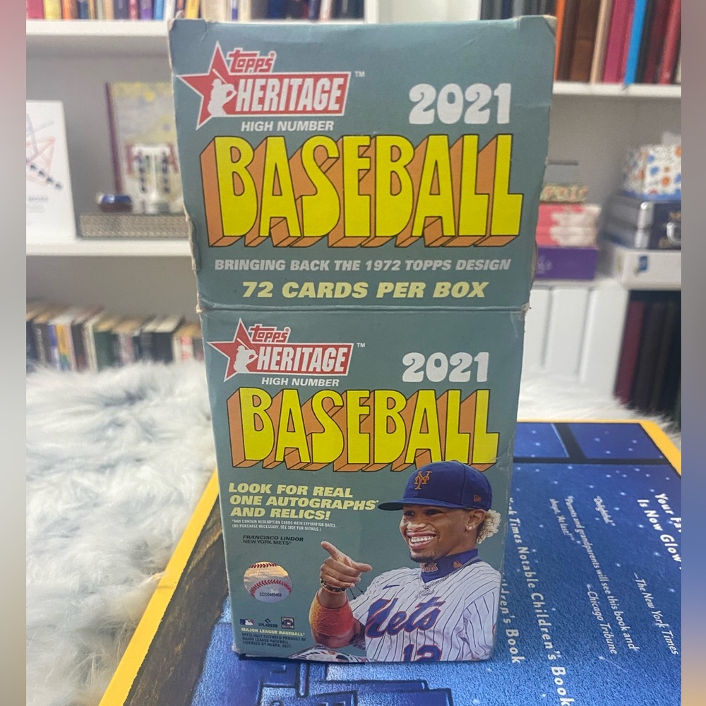 Tops Heritage 2021 baseball cards, like new, 72 cards as shown in video, $30
